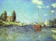 Claude Monet Red Boats at Argenteuil oil